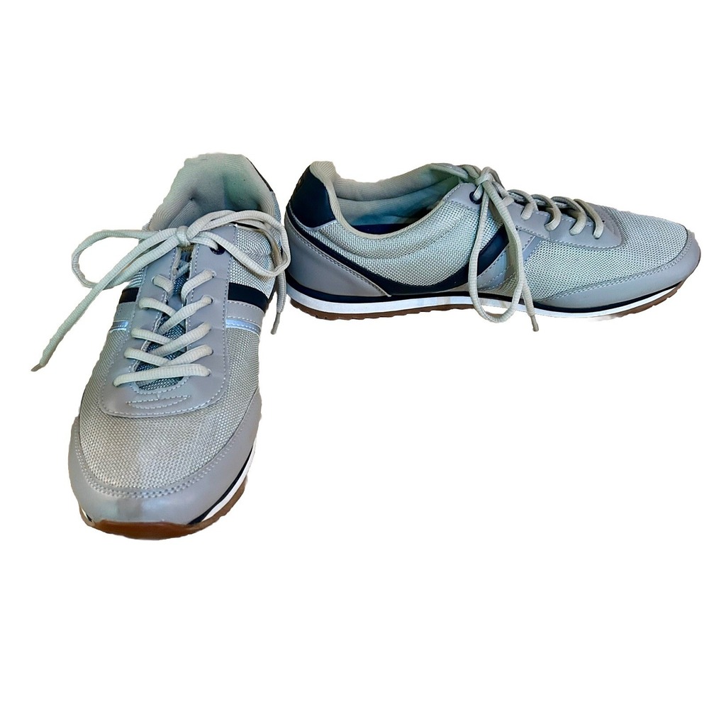 Tommy Hilfiger TMFairhaven Men's Sneakers 13 Grey Navy EUC RARE Model!